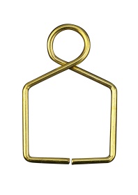 C90078  Square Claw Link 12X18mm Gold